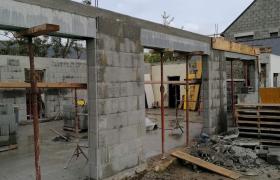 Maçonnerie et extension d'une maison à Saint Malo